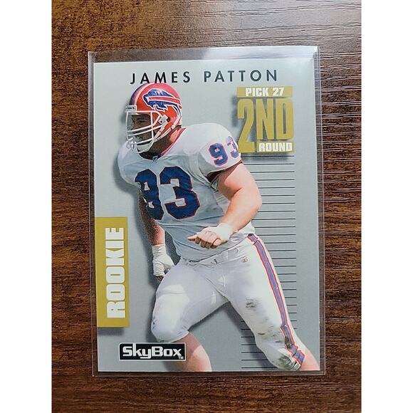 James Patton 1992 Skybox Primetime #3 - Rookie - Bills - NFL - Freshly Opened - Picture 1 of 2